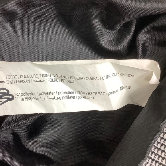 Pull‎ & Bear Double Breasted Houndstooth Blazer Jacket - Picture 11 of 12